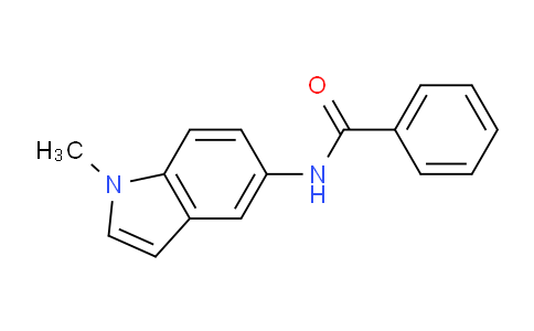 CAS No. 412966-69-9, N-(1-Methyl-1H-indol-5-yl)benzamide