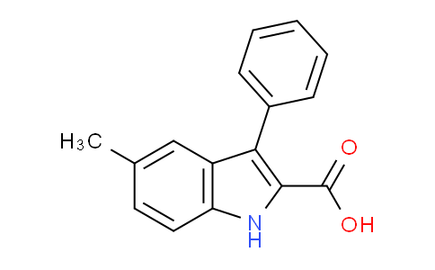 CAS No. 27294-03-7, 5-Methyl-3-phenyl-1H-indole-2-carboxylic acid