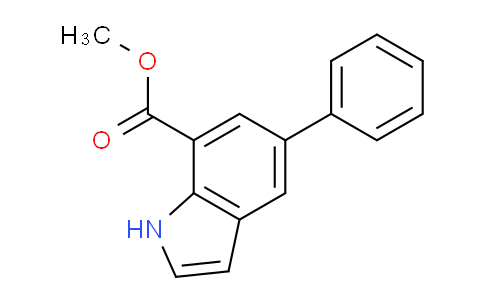 CAS No. 860624-96-0, Methyl 5-phenyl-1H-indole-7-carboxylate