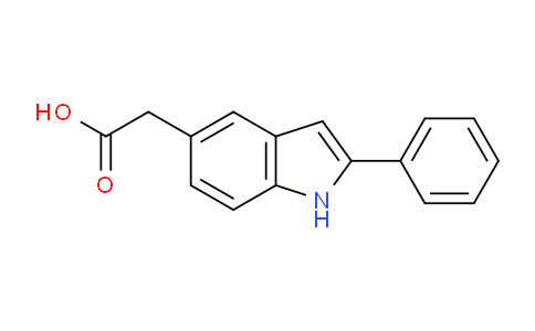 CAS No. 62663-33-6, 2-(2-Phenyl-1H-indol-5-yl)acetic acid