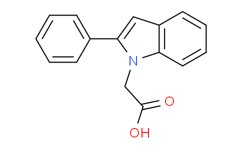 CAS No. 62663-25-6, 2-(2-Phenyl-1H-indol-1-yl)acetic acid