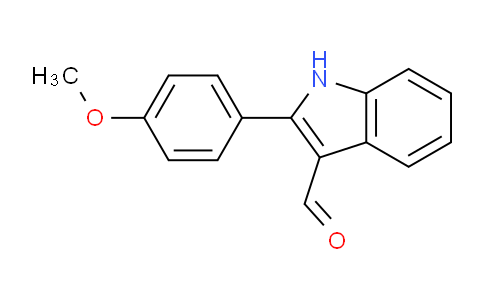 CAS No. 76195-80-7, 2-(4-Methoxyphenyl)-1H-indole-3-carbaldehyde