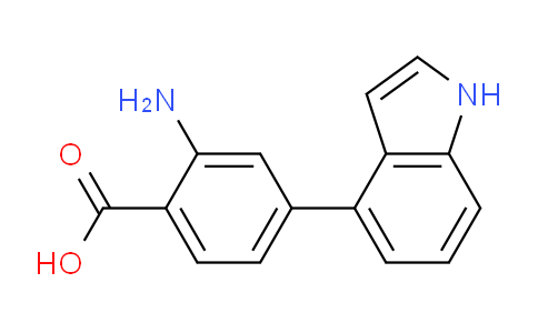 CAS No. 948006-00-6, 2-Amino-4-(1H-indol-4-yl)benzoic acid