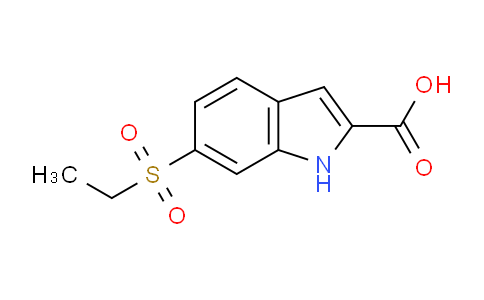 CAS No. 910443-12-8, 6-(Ethylsulfonyl)-1h-indole-2-carboxylic acid