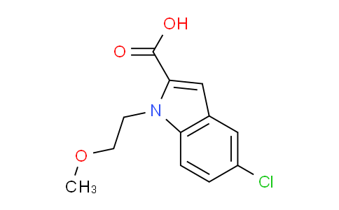 CAS No. 216217-20-8, 5-Chloro-1-(2-methoxyethyl)-1H-indole-2-carboxylic acid