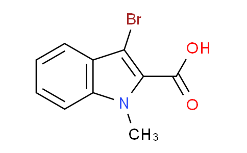 CAS No. 499983-77-6, 3-Bromo-1-methyl-1H-indole-2-carboxylic acid
