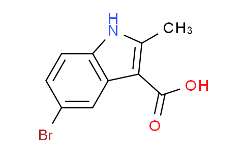 CAS No. 1082572-35-7, 5-Bromo-2-methyl-1H-indole-3-carboxylic acid
