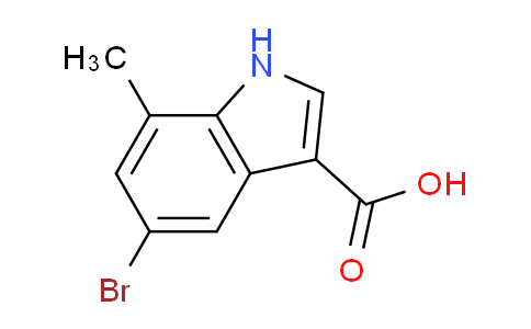 CAS No. 23609-28-1, 5-Bromo-7-methyl-1H-indole-3-carboxylic acid