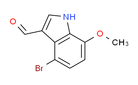 CAS No. 1227572-66-8, 4-Bromo-7-methoxy-1H-indole-3-carbaldehyde