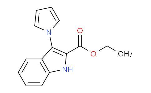 CAS No. 344277-22-1, Ethyl 3-(1H-pyrrol-1-yl)-1H-indole-2-carboxylate