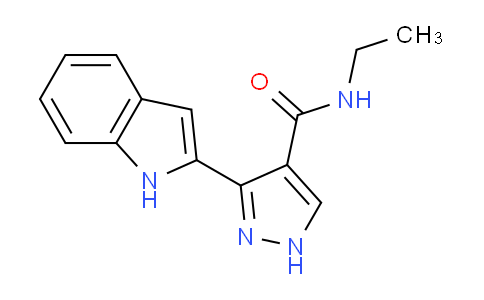 CAS No. 827318-49-0, N-Ethyl-3-(1H-indol-2-yl)-1H-pyrazole-4-carboxamide