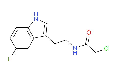 CAS No. 895641-21-1, 2-Chloro-N-(2-(5-fluoro-1H-indol-3-yl)ethyl)acetamide