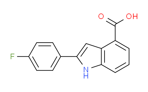 CAS No. 917614-77-8, 2-(4-Fluorophenyl)-1H-indole-4-carboxylic acid