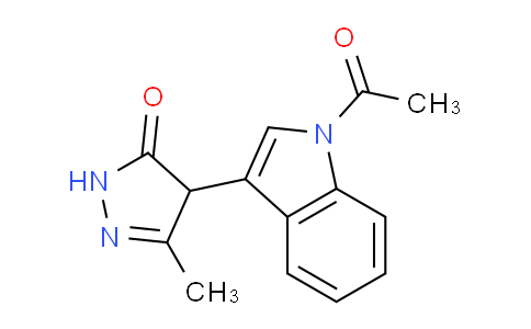 CAS No. 300839-31-0, 4-(1-Acetyl-1H-indol-3-yl)-3-methyl-1H-pyrazol-5(4H)-one