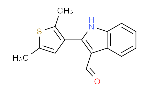 CAS No. 590390-92-4, 2-(2,5-Dimethylthiophen-3-yl)-1H-indole-3-carbaldehyde