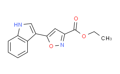 CAS No. 67766-84-1, Ethyl 5-(1H-indol-3-yl)isoxazole-3-carboxylate