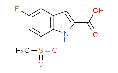 CAS No. 849035-87-6, 5-Fluoro-7-(methylsulfonyl)-1H-indole-2-carboxylic acid