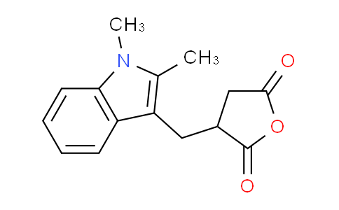 CAS No. 6642-43-9, 3-((1,2-Dimethyl-1H-indol-3-yl)methyl)dihydrofuran-2,5-dione