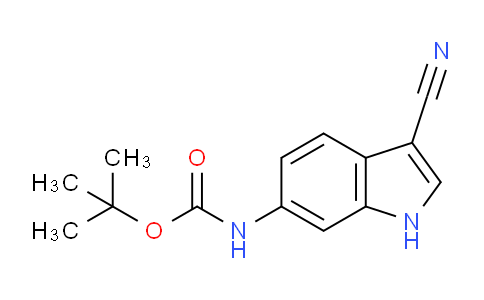 CAS No. 1416439-42-3, tert-Butyl (3-cyano-1H-indol-6-yl)carbamate