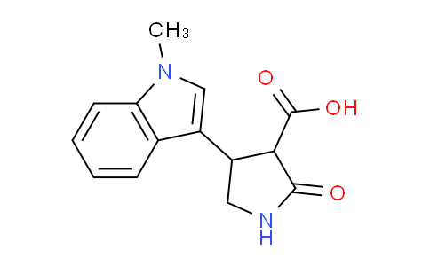 CAS No. 88234-83-7, 4-(1-Methyl-1H-indol-3-yl)-2-oxopyrrolidine-3-carboxylic acid