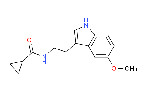 CAS No. 139564-01-5, N-(2-(5-Methoxy-1H-indol-3-yl)ethyl)cyclopropanecarboxamide