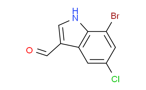 CAS No. 1100217-75-1, 7-Bromo-5-chloro-1H-indole-3-carbaldehyde