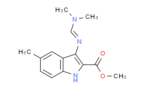 CAS No. 1217885-74-9, Methyl 3-(((dimethylamino)methylene)amino)-5-methyl-1H-indole-2-carboxylate