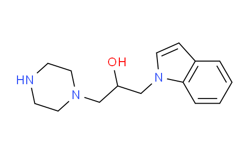 CAS No. 825608-36-4, 1-(1H-Indol-1-yl)-3-(piperazin-1-yl)propan-2-ol
