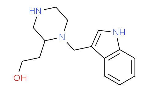 CAS No. 847480-84-6, 2-(1-((1H-Indol-3-yl)methyl)piperazin-2-yl)ethanol