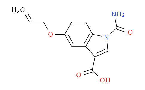 CAS No. 1386456-36-5, 5-(Allyloxy)-1-carbamoyl-1H-indole-3-carboxylic acid