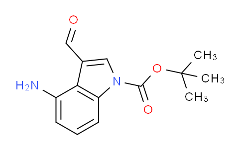 CAS No. 1195784-87-2, tert-Butyl 4-amino-3-formyl-1H-indole-1-carboxylate
