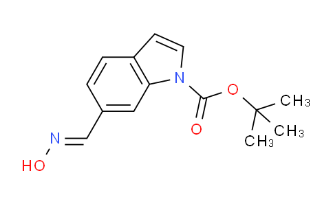 CAS No. 1417368-27-4, tert-Butyl 6-((hydroxyimino)methyl)-1H-indole-1-carboxylate