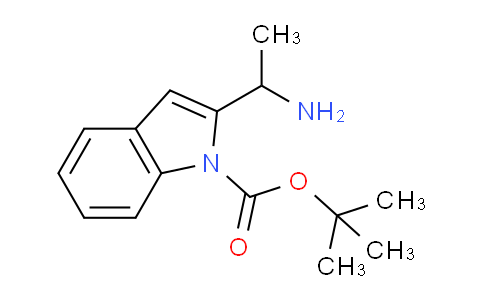 CAS No. 1779122-88-1, tert-Butyl 2-(1-aminoethyl)-1H-indole-1-carboxylate
