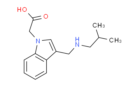 CAS No. 1279214-62-8, 2-(3-((Isobutylamino)methyl)-1H-indol-1-yl)acetic acid