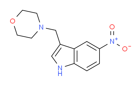 CAS No. 3414-70-8, 4-((5-Nitro-1H-indol-3-yl)methyl)morpholine