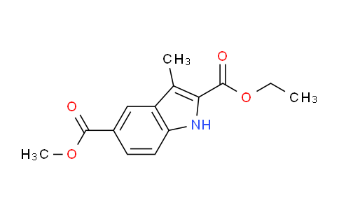 CAS No. 66552-40-7, 2-Ethyl 5-methyl 3-methyl-1H-indole-2,5-dicarboxylate