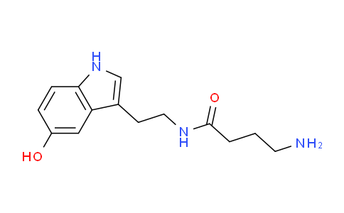 CAS No. 61059-60-7, 4-Amino-N-(2-(5-hydroxy-1H-indol-3-yl)ethyl)butanamide