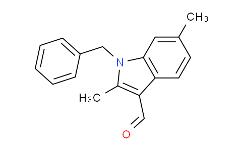 CAS No. 1134334-42-1, 1-Benzyl-2,6-dimethyl-1H-indole-3-carbaldehyde