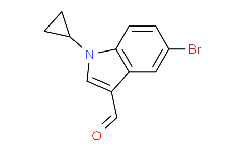 CAS No. 1350762-44-5, 5-Bromo-1-cyclopropyl-1H-indole-3-carbaldehyde