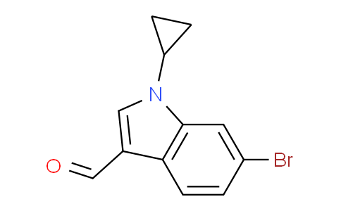 CAS No. 1350762-48-9, 6-Bromo-1-cyclopropyl-1H-indole-3-carbaldehyde