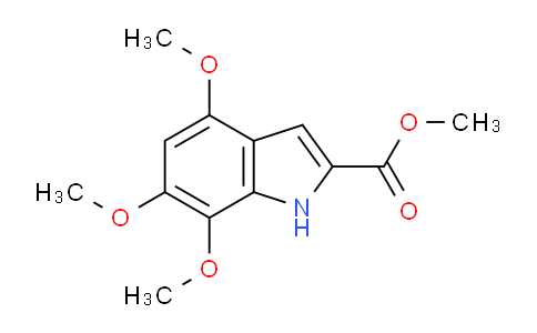 CAS No. 161156-00-9, Methyl 4,6,7-trimethoxy-1H-indole-2-carboxylate