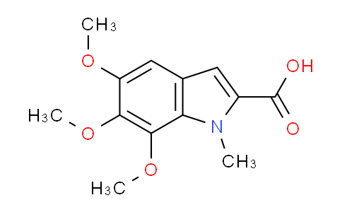 CAS No. 190972-87-3, 5,6,7-Trimethoxy-1-methyl-1H-indole-2-carboxylic acid