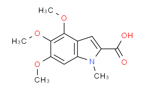 CAS No. 481074-71-9, 4,5,6-Trimethoxy-1-methyl-1H-indole-2-carboxylic acid