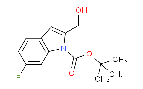 CAS No. 870535-39-0, tert-Butyl 6-fluoro-2-(hydroxymethyl)-1H-indole-1-carboxylate