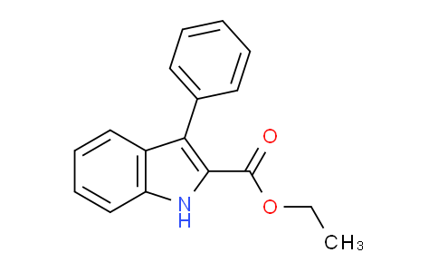 CAS No. 37129-23-0, Ethyl 3-phenyl-1H-indole-2-carboxylate