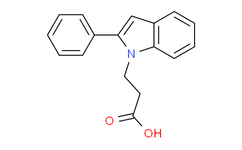 CAS No. 65746-55-6, 3-(2-Phenyl-1H-indol-1-yl)propanoic acid
