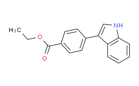 CAS No. 202003-77-8, Ethyl 4-(1H-indol-3-yl)benzoate
