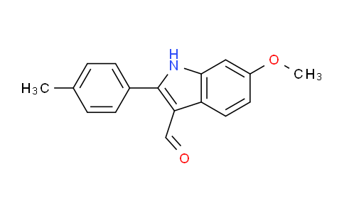 CAS No. 920514-82-5, 6-Methoxy-2-(p-tolyl)-1H-indole-3-carbaldehyde