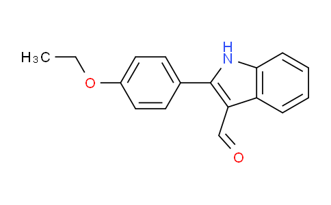 CAS No. 590390-81-1, 2-(4-Ethoxyphenyl)-1H-indole-3-carbaldehyde
