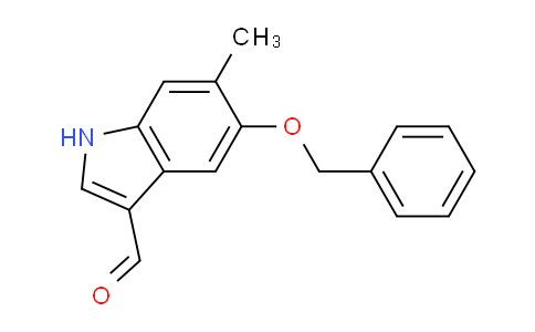 CAS No. 1071973-86-8, 5-(Benzyloxy)-6-methyl-1H-indole-3-carbaldehyde
